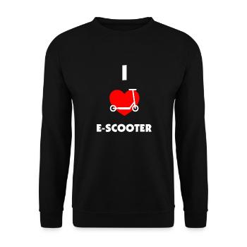 E-Scooter E-Roller Scooter - Sweat-shirt Unisexe - noir - Devant - Alina (178cm) & Michal (187cm)