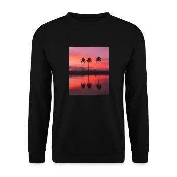 Captivating Sunsets: Beauty of Nature on Display - Unisex Sweatshirt - black - Front - Alina (178cm) & Michal (187cm)