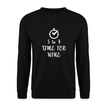 Bier Wein Whiskey Schnaps Alkohol - Unisex Pullover - Schwarz - Vorne - Alina (178cm) & Michal (187cm)
