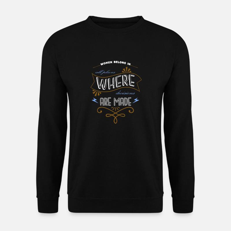 feminism love blackpower joke statement - Unisex Sweatshirt - black