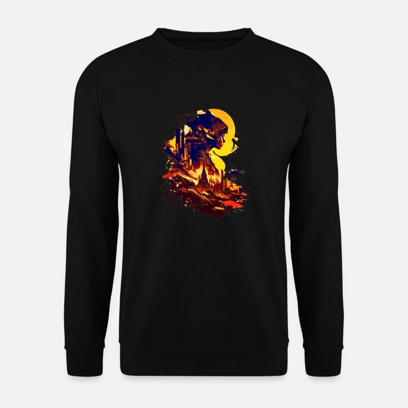 Science-fiction sur une planète extraterrestre dans l’espace - Sweat-shirt Unisexe - noir