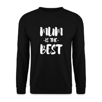 Mother Saying Gift Mom Mother's Day - Unisex Sweatshirt - black - Front - Alina (178cm) & Michal (187cm)