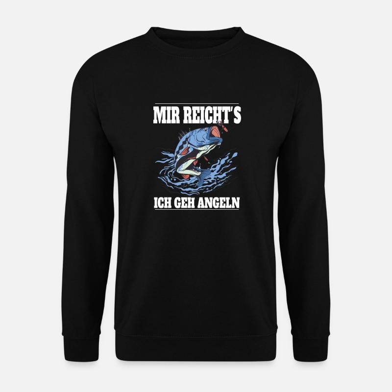 Mir reicht´s ich geh Angeln! - Unisex Pullover - Schwarz