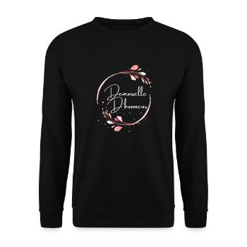 Demoiselle d'honneur - Sweat-shirt Unisexe - noir - Devant - Alina (178cm) & Michal (187cm)
