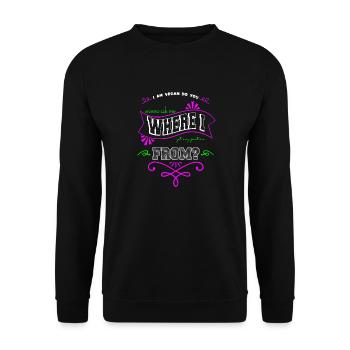 cool birthday present idea birthday present - Unisex Sweatshirt - black - Front - Alina (178cm) & Michal (187cm)