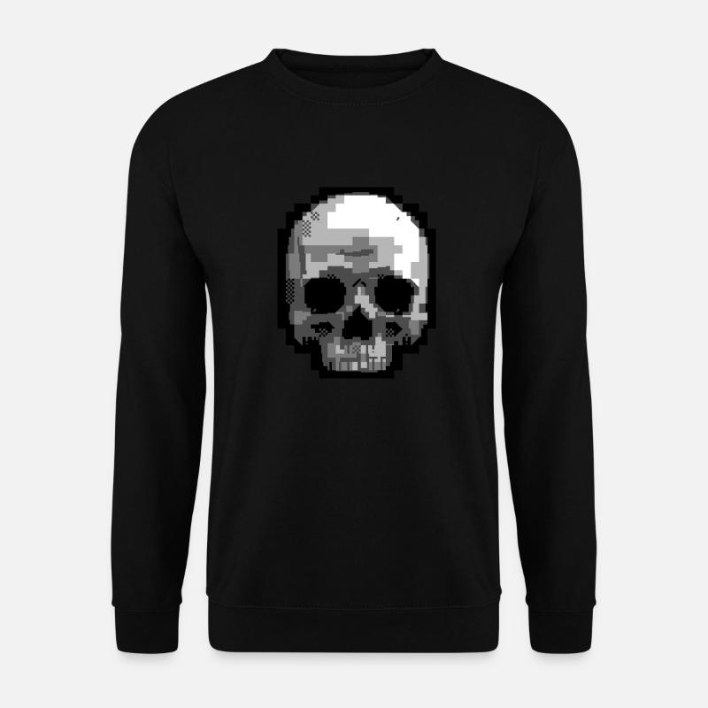 PETSCII Schädel - Unisex Pullover - Schwarz