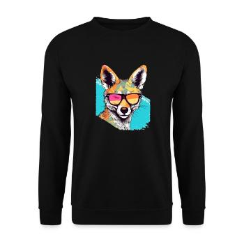 Jacky le chacal - Sweat-shirt Unisexe - noir - Devant - Alina (178cm) & Michal (187cm)