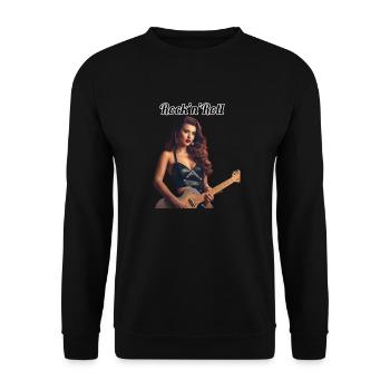 Pinup - Unisex Sweatshirt - black - Front - Alina (178cm) & Michal (187cm)