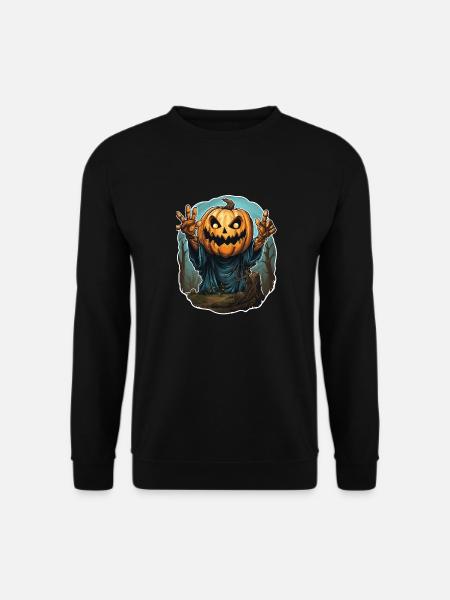 Halloween Emerging Hands Citrouille effrayante - Sweat-shirt Unisexe - noir