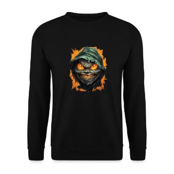 Halloween Spooky Cartoon Mummy - Sweat-shirt Unisexe - noir - Devant - Alina (178cm) & Michal (187cm)
