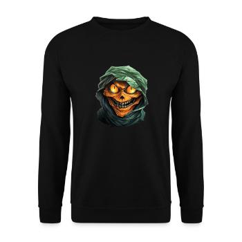 Halloween Spooky Cartoon Mummy - Sweat-shirt Unisexe - noir - Devant - Alina (178cm) & Michal (187cm)