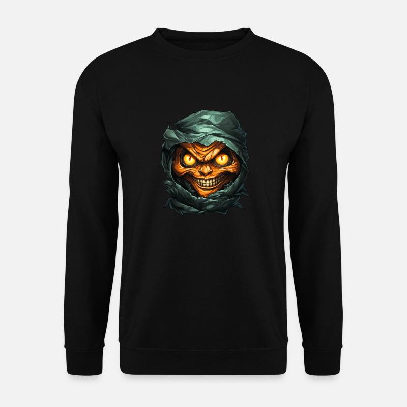 Halloween Spooky Cartoon Mummy - Unisex Pullover - Schwarz