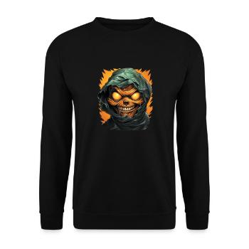 Halloween Spooky Cartoon Mummy - Sweat-shirt Unisexe - noir - Devant - Alina (178cm) & Michal (187cm)