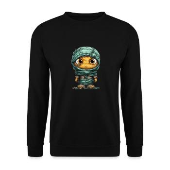 Halloween Spooky Cartoon Mummy - Sweat-shirt Unisexe - noir - Devant - Alina (178cm) & Michal (187cm)