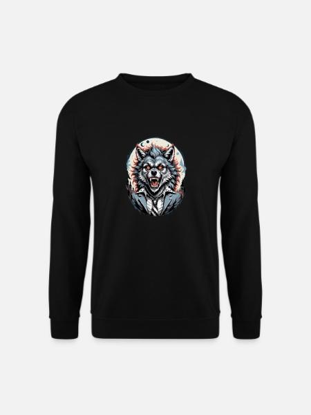 WEREWOLF in costume 1 - Unisex Sweatshirt - black