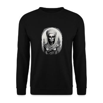 portrait d une momie 5 - Sweat-shirt Unisexe - noir - Devant - Alina (178cm) & Michal (187cm)