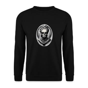 portrait d une momie 7 - Sweat-shirt Unisexe - noir - Devant - Alina (178cm) & Michal (187cm)