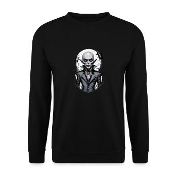 Ein lächelnder Vampir 7 - Unisex Pullover - Schwarz - Vorne - Alina (178cm) & Michal (187cm)