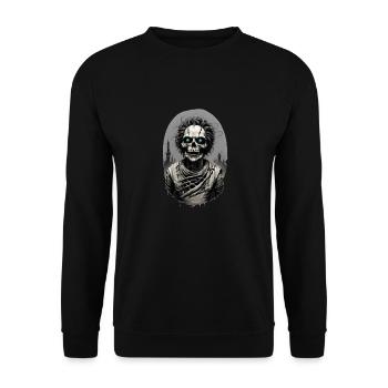 portrait d une momie 10 - Sweat-shirt Unisexe - noir - Devant - Alina (178cm) & Michal (187cm)
