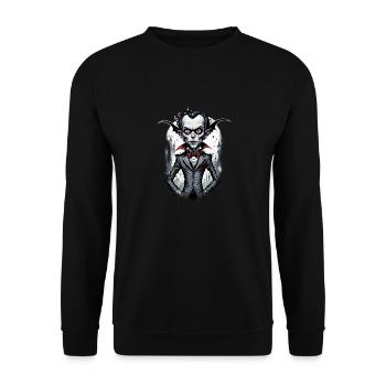 un vampire à grosse tête 1 - Sweat-shirt Unisexe - noir - Devant - Alina (178cm) & Michal (187cm)