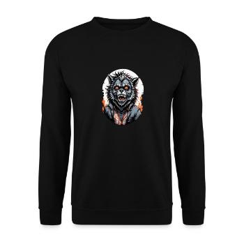 LOUP GAROU costume 9 - Sweat-shirt Unisexe - noir - Devant - Alina (178cm) & Michal (187cm)