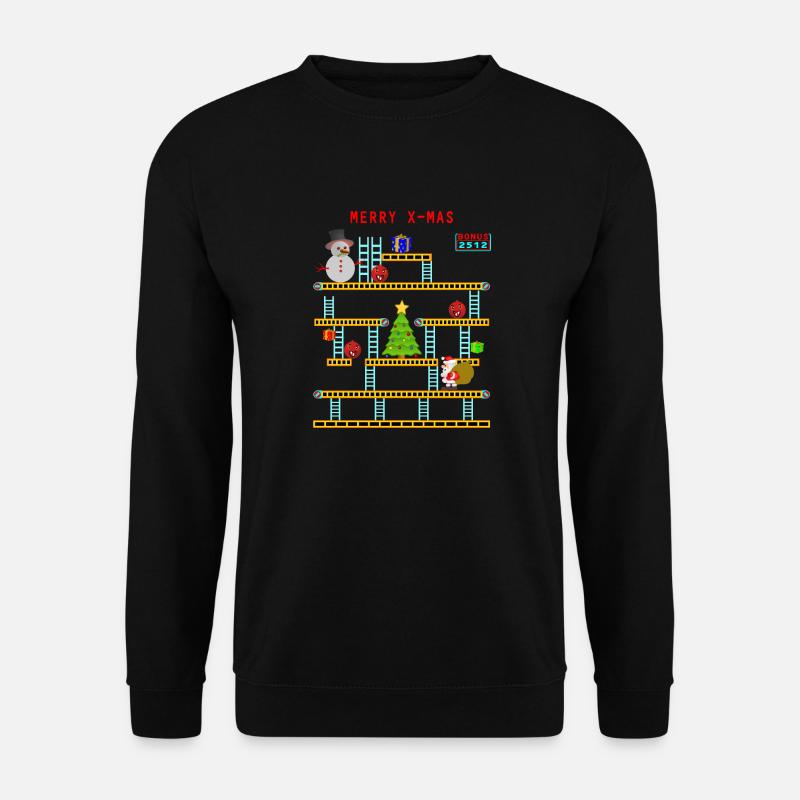 Weihnachten-x-mas-Gute alte zeit 2 Remastert - Unisex Pullover - Schwarz
