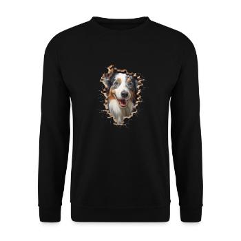 Australian Shepherd Owner - Perfect Aussie - Unisex Sweatshirt - black - Front - Alina (178cm) & Michal (187cm)
