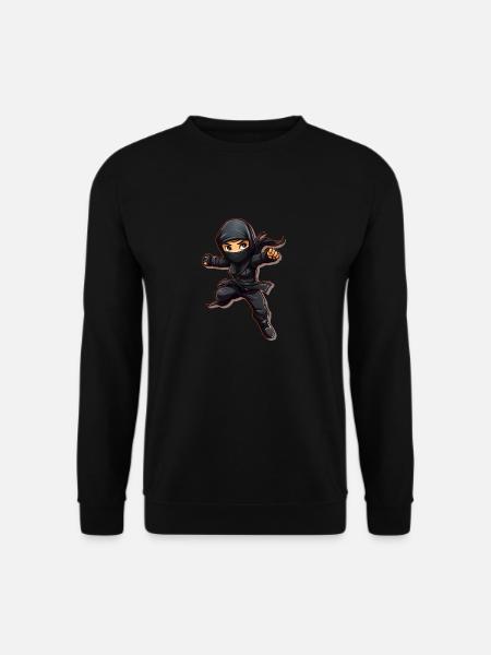 Charming Ninja Fighter I Ninja Girl I Ninja - Unisex Pullover - Schwarz