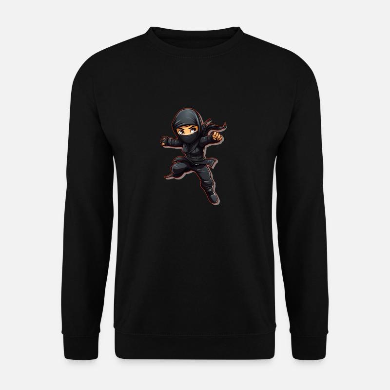 Charming Ninja Fighter I Ninja Girl I Ninja - Unisex Pullover - Schwarz
