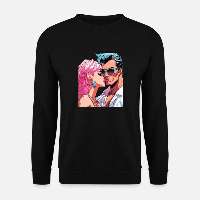 Anime Together for Eternity - Unisex Sweatshirt - black