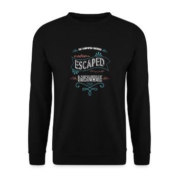 cool fun hacker computer birthday awesome ethical - Unisex Pullover - Schwarz - Vorne - Alina (178cm) & Michal (187cm)