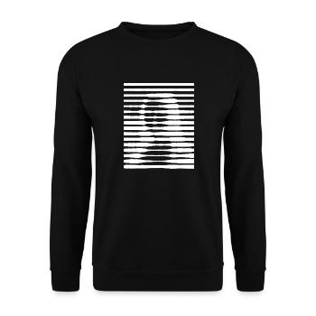 MONA bande - Sweat-shirt Unisexe - noir - Devant - Alina (178cm) & Michal (187cm)