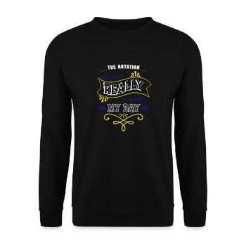 sayings bday telescope earth quote geek - Unisex Pullover - Schwarz - Vorne - Alina (178cm) & Michal (187cm)