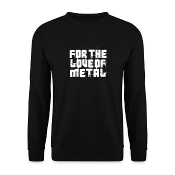 For The Love Of Metal - Unisex Sweatshirt - black - Front - Alina (178cm) & Michal (187cm)