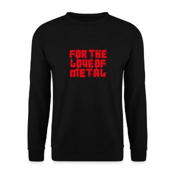 For The Love Of Metal - Unisex Sweatshirt - black - Front - Alina (178cm) & Michal (187cm)