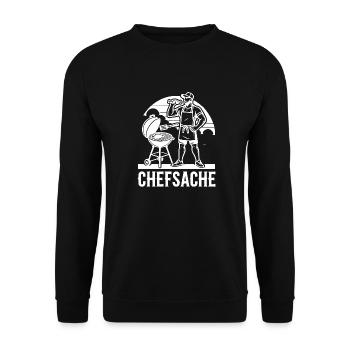 Grillen - Unisex Pullover - Schwarz - Vorne - Alina (178cm) & Michal (187cm)
