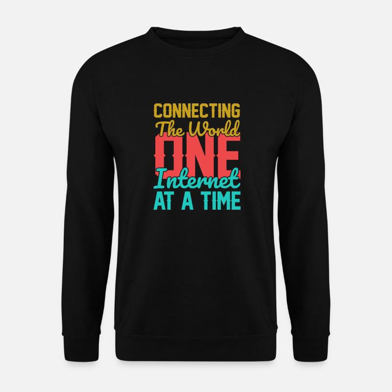 Connecting the World - Unisex Pullover - Schwarz