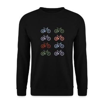 Mountain bikes - Unisex Pullover - Schwarz - Vorne - Alina (178cm) & Michal (187cm)