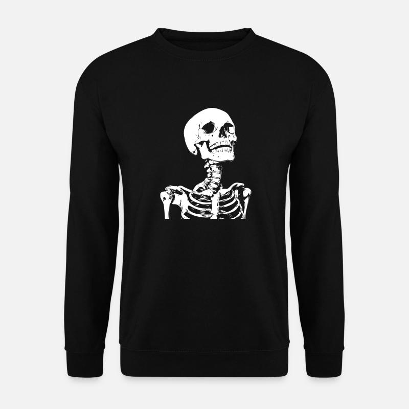 Skeleton Skull Gothic - Unisex Sweatshirt - black