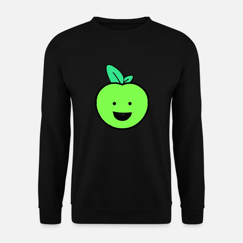 apple smile - Unisex Sweatshirt - black