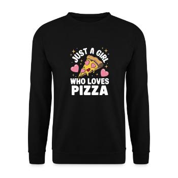 Pizza Italie Restauration rapide - Sweat-shirt Unisexe - noir - Devant - Alina (178cm) & Michal (187cm)