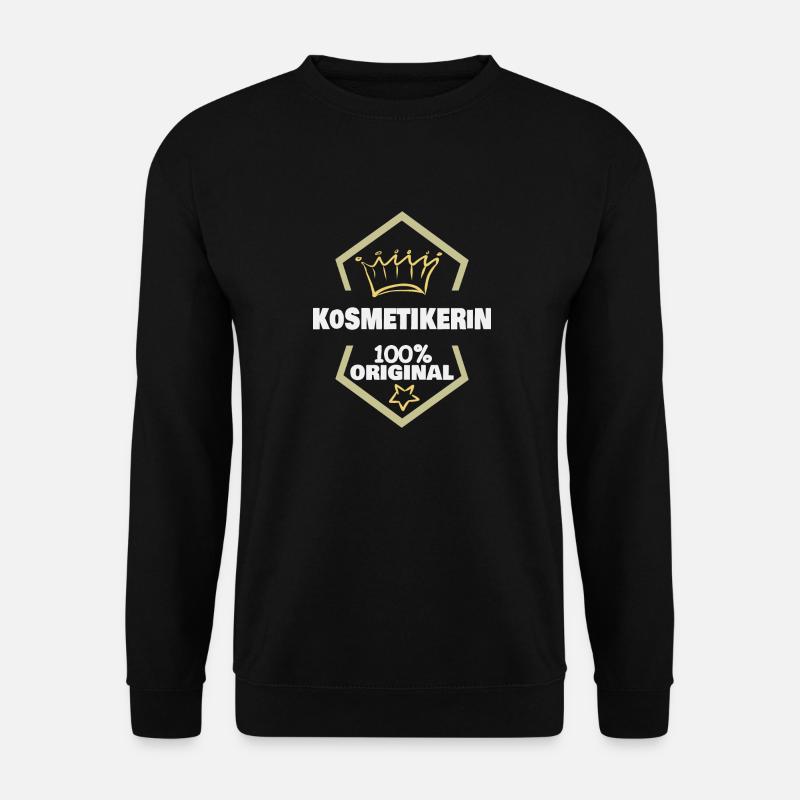 Kosmetikerin als Arbeit - Unisex Pullover - Schwarz