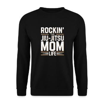 Un design cool pour les mamans de jiu-jitsu - Sweat-shirt Unisexe - noir - Devant - Alina (178cm) & Michal (187cm)