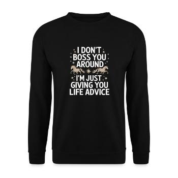 Sœur, Frère ou sœur, Famille - Sweat-shirt Unisexe - noir - Devant - Alina (178cm) & Michal (187cm)