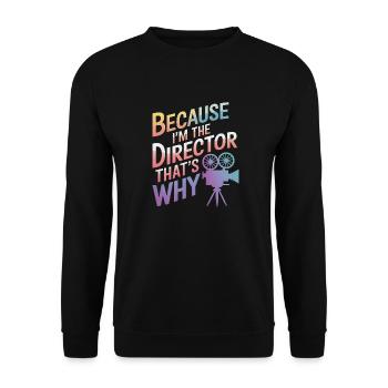 Filmemacher Filmregisseur Kameramann Film - Unisex Pullover - Schwarz - Vorne - Alina (178cm) & Michal (187cm)