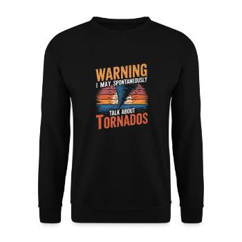 Pour les chasseurs de tornades et les passionnés de météo - Sweat-shirt Unisexe - noir - Devant - Alina (178cm) & Michal (187cm)