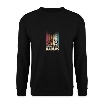 Je suis un vélo rétro sans roues - Sweat-shirt Unisexe - noir - Devant - Alina (178cm) & Michal (187cm)