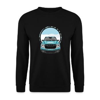 Pickup front view - Unisex Sweatshirt - black - Front - Alina (178cm) & Michal (187cm)