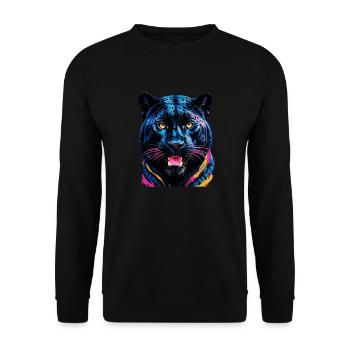 Tigre - Sweat-shirt Unisexe - noir - Devant - Alina (178cm) & Michal (187cm)