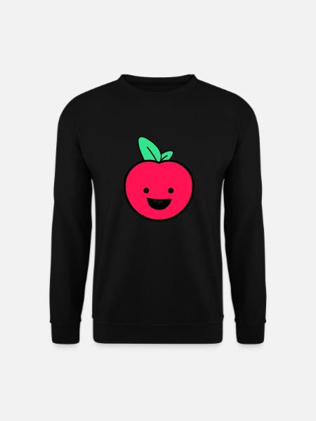 apple smile - Unisex Sweatshirt - black